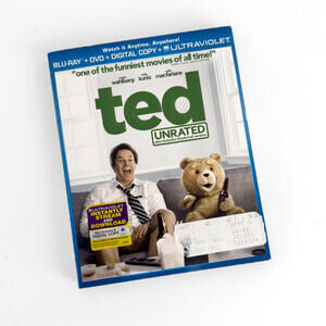 Ted Unrated Blu-Ray + DVD + Digital Copy + Ultraviolet Movie Disc
